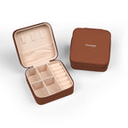 Travel Jewelry Case – Compact Pink Organizer for Rings, Earrings & Necklaces