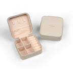 Travel Jewelry Case – Compact Pink Organizer for Rings, Earrings & Necklaces