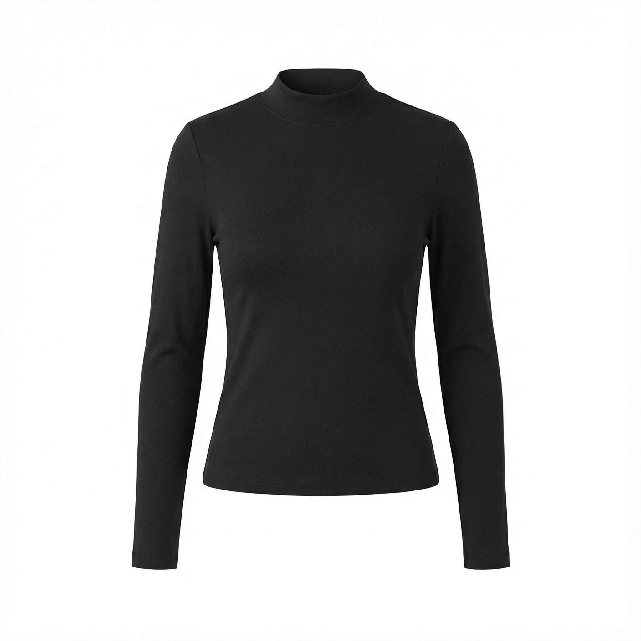 Essential Mock Neck Long Sleeve T-Shirt